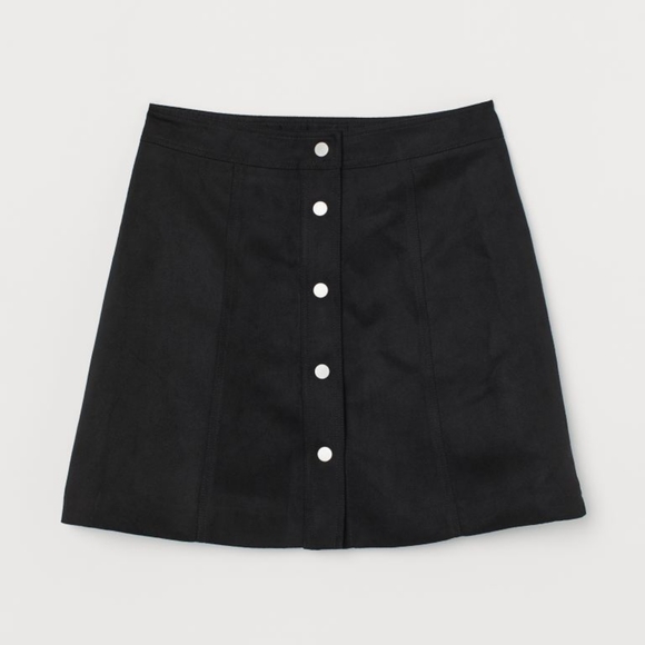 H&M Faux Suede A-Line Skirt - Picture 1 of 3